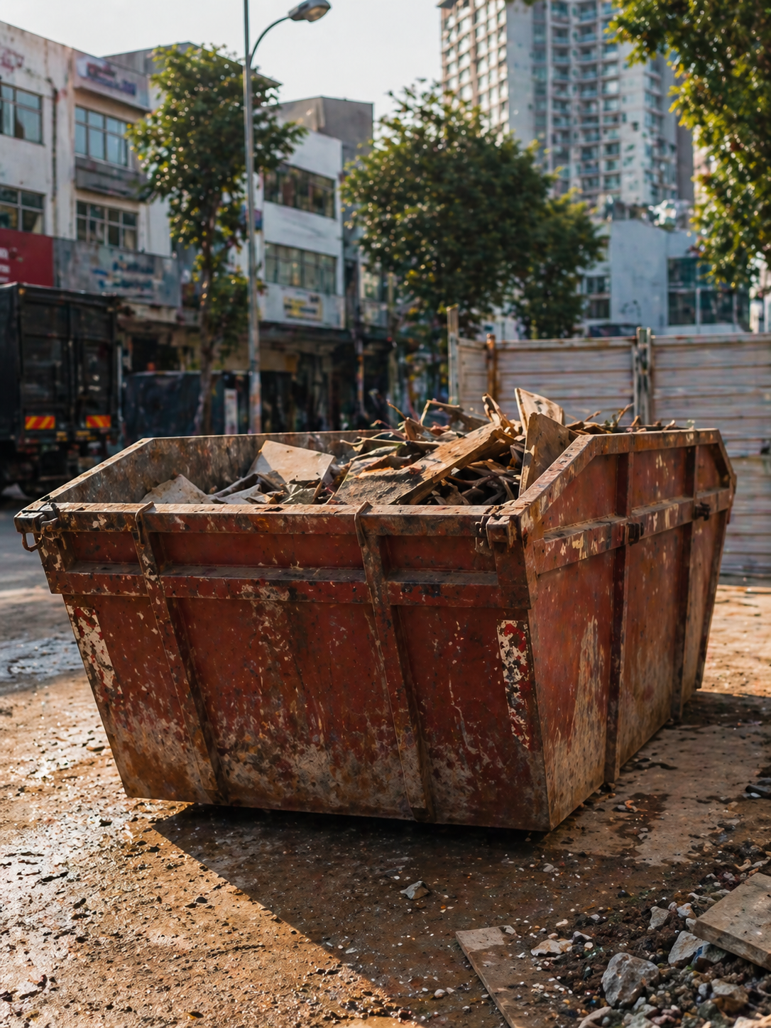 Tong RORO untuk pengurusan sisa tapak dan renovasi